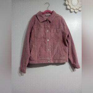 Sonoma Women's Mauve Corduroy Jacket